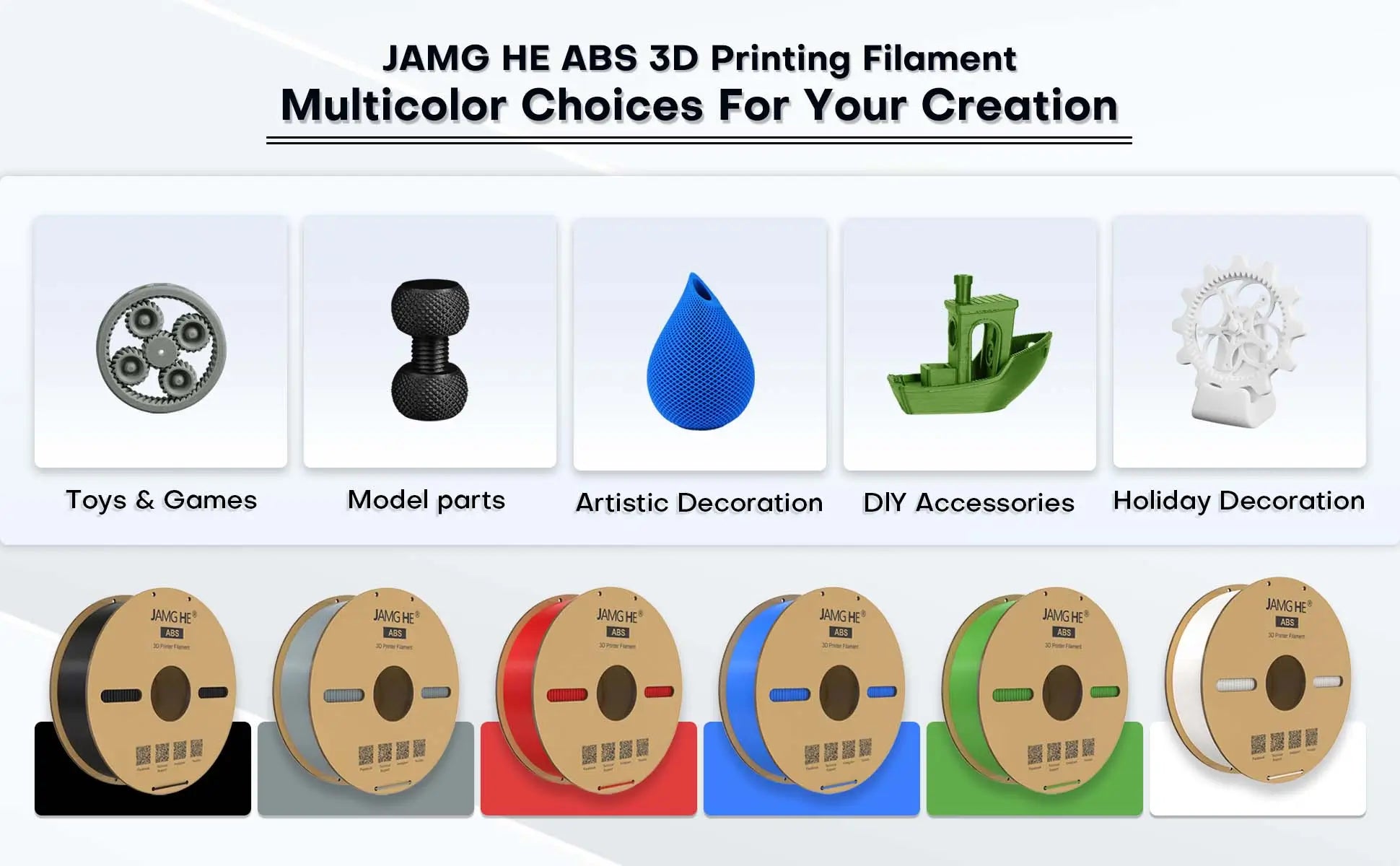 JAMG HE ABS 3D Printing Filament 1.75mm